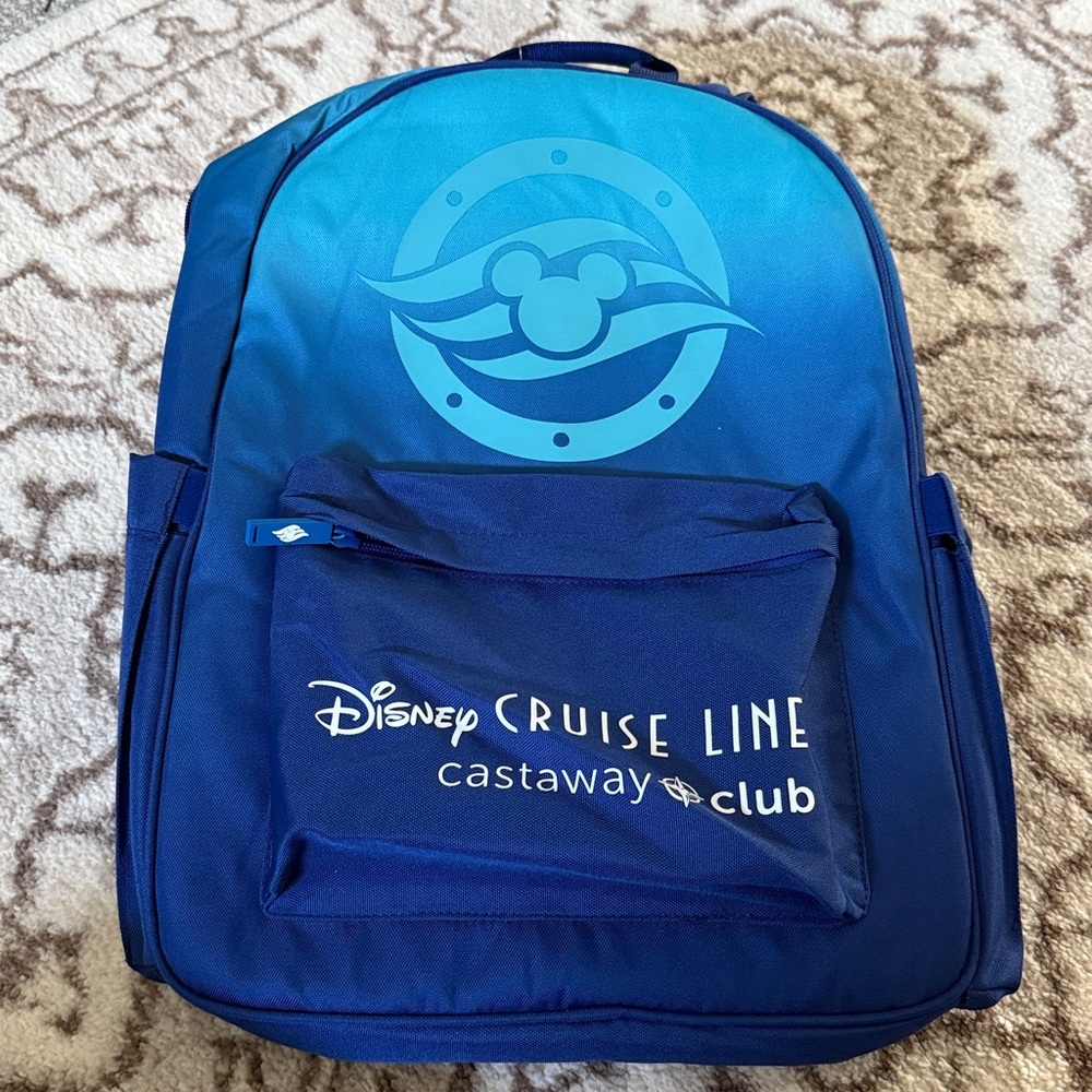 NEW Release Official Disney Cruise Line Castaway Club Blue Backpacks Bag